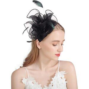 Fascinator Hats for Women 10black